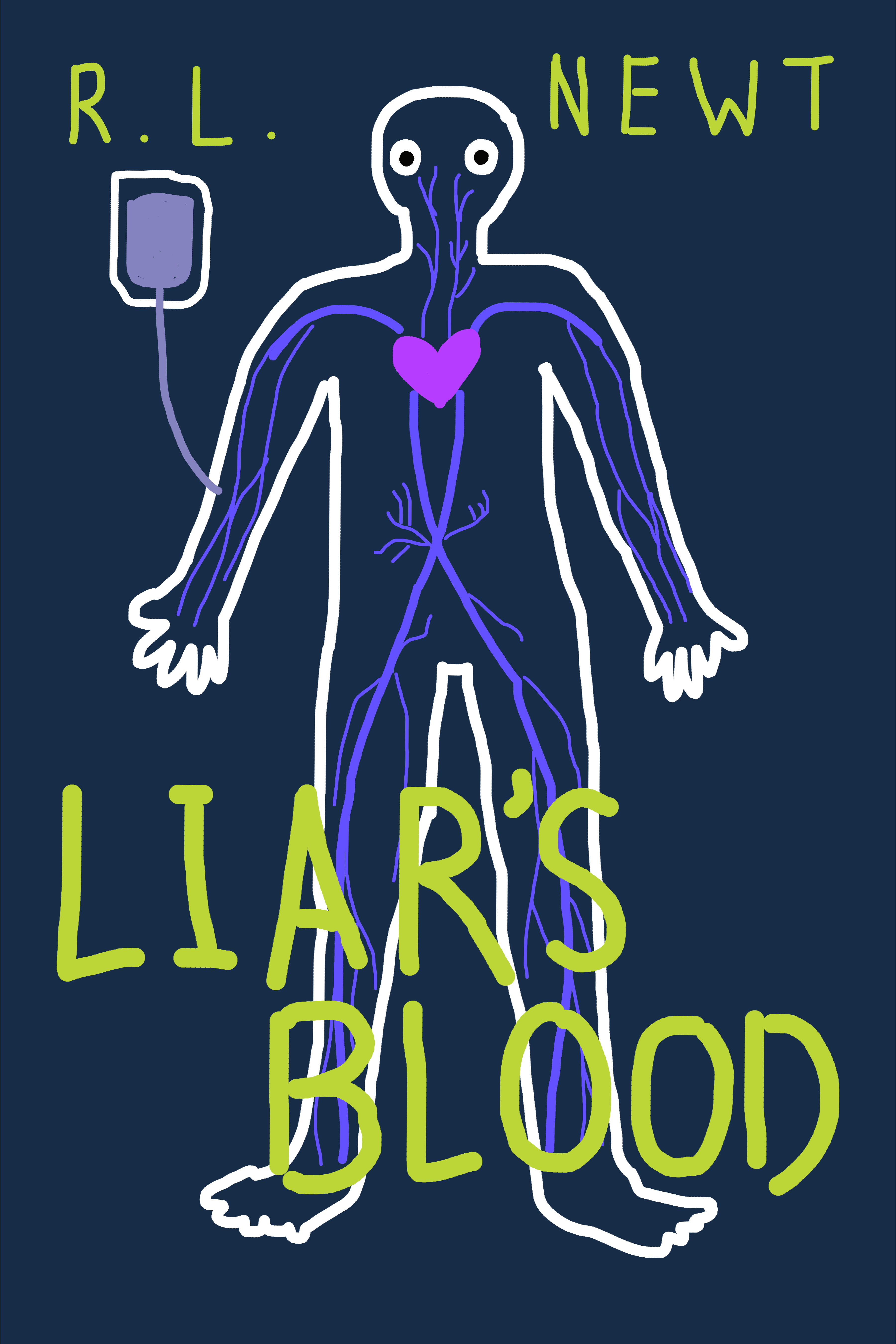 Crappy cover for Liar's Blood by 