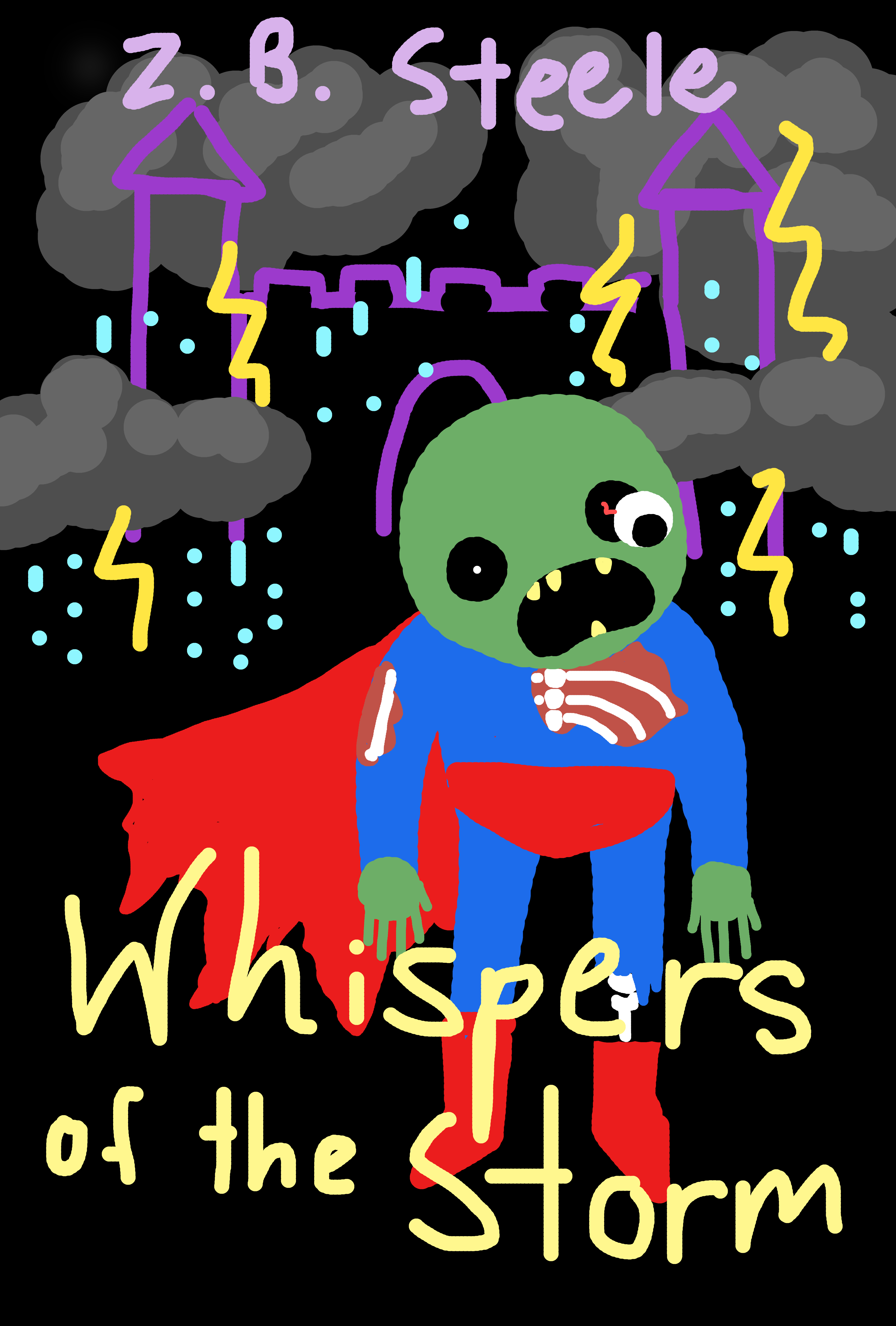 Crappy cover for Whispers of the Storm by 