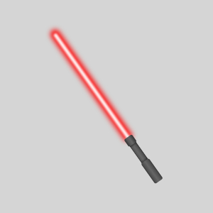 A red lightsaber