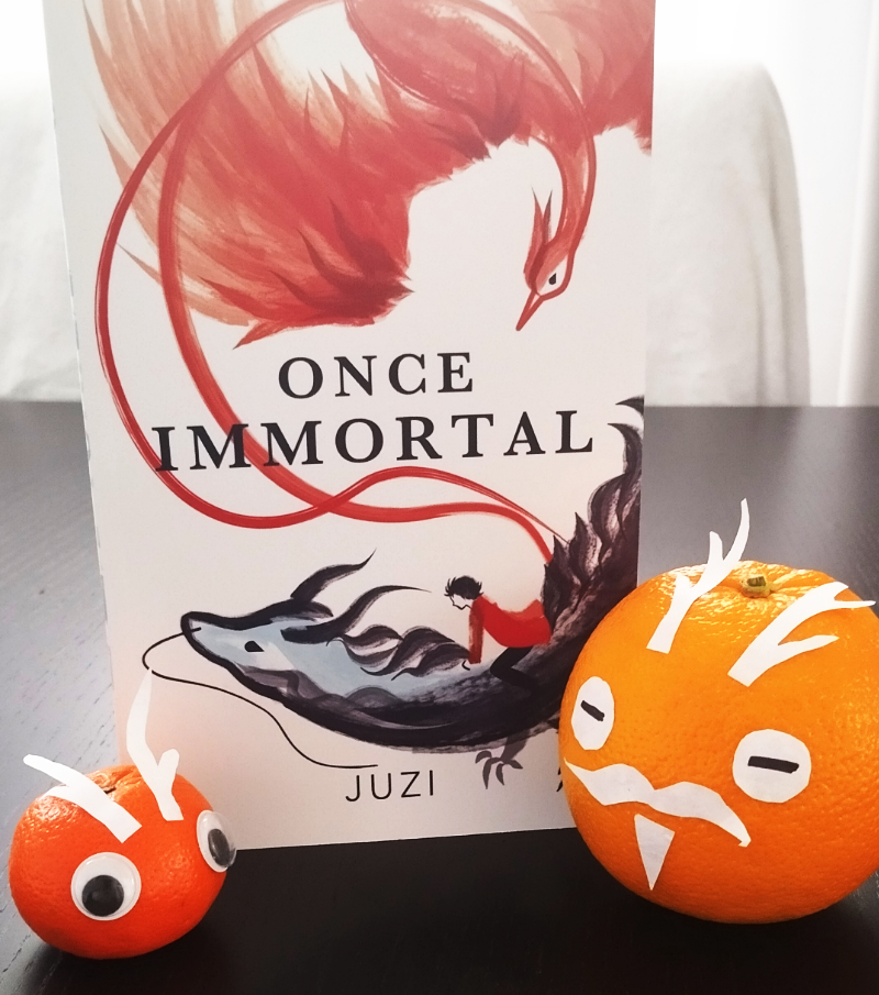 Nayi and Kai oranges standing beside Once Immortal